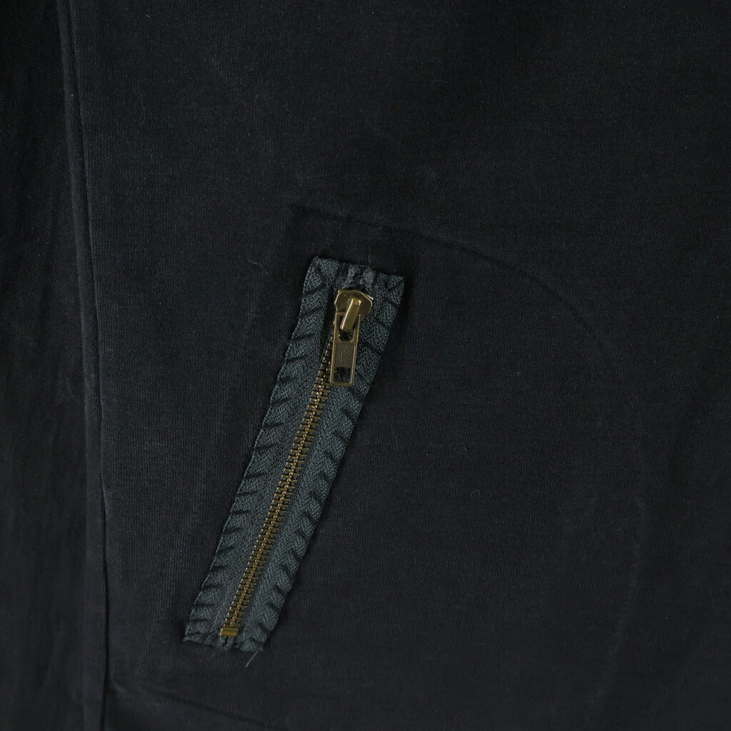 Yohji Yamamoto(ヨウジヤマモト) ノーカラージップアップブルゾン ブラック MS-T44-084