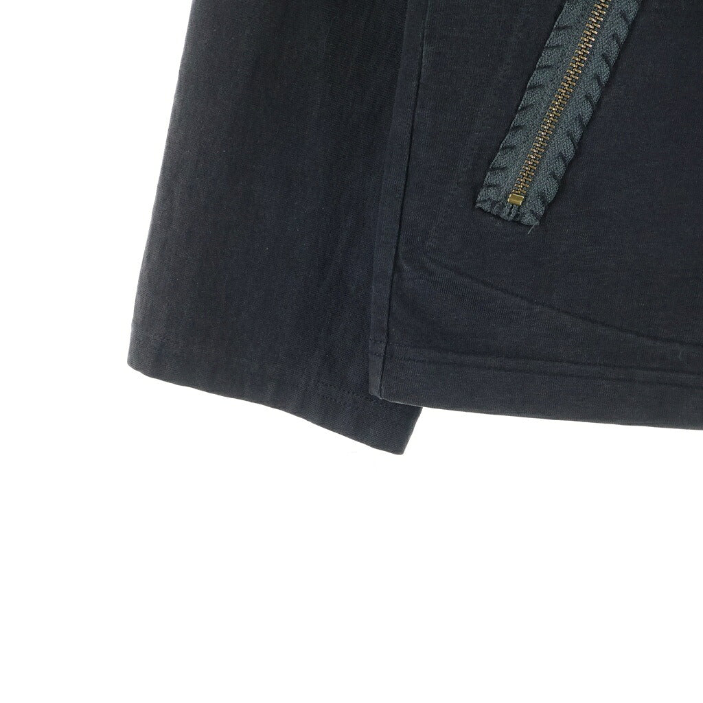 Yohji Yamamoto(ヨウジヤマモト) ノーカラージップアップブルゾン ブラック MS-T44-084