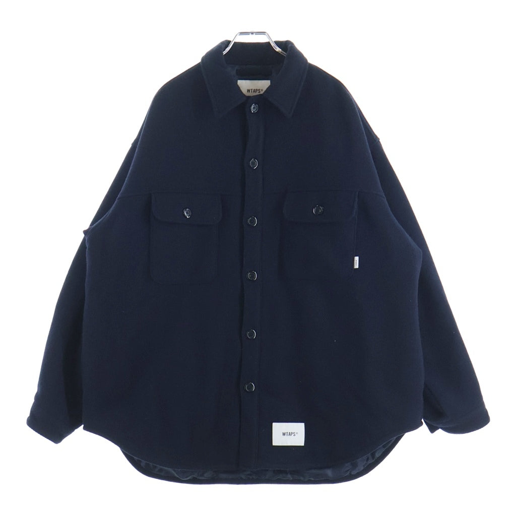 WTAPS(ダブルタップス) 21AW MELTON JACKET メルトンジャケット ネイビー 212WVDT-JKM01