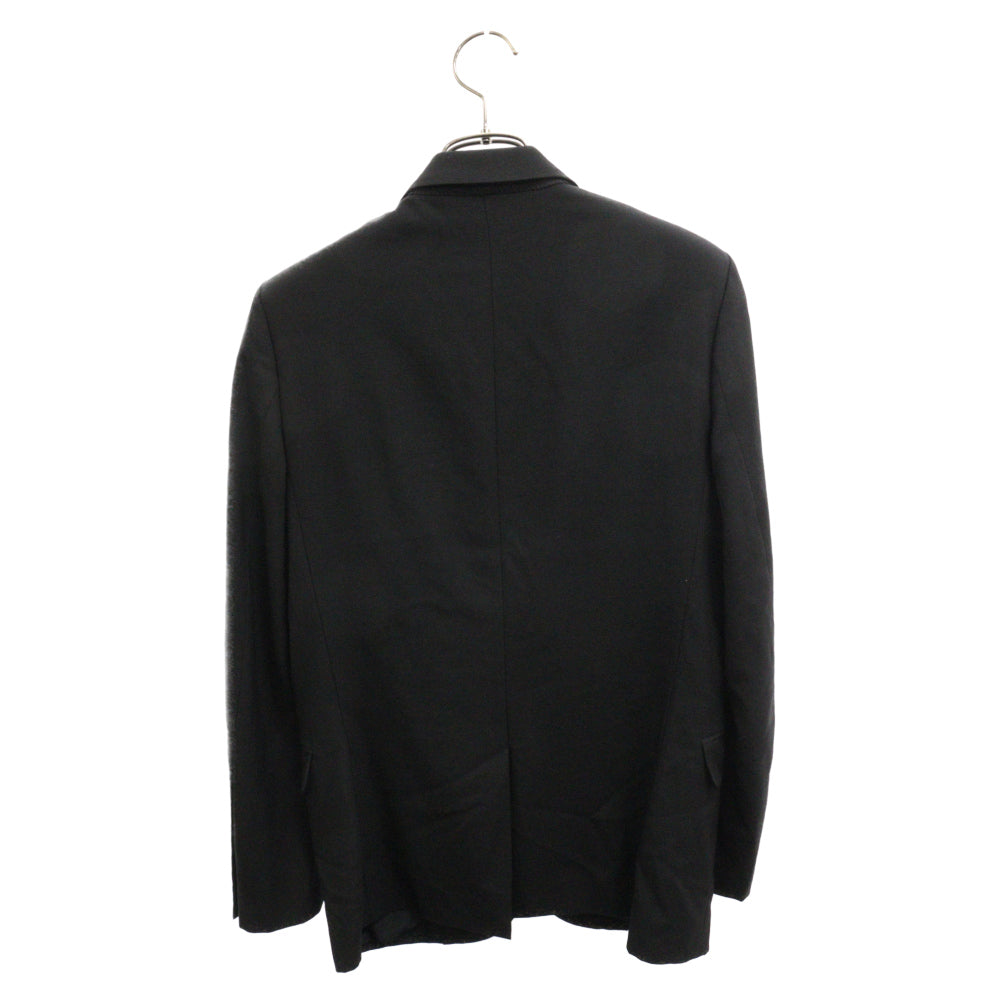 SAINT LAURENT PARIS(サンローランパリ) 14AW エディ期 裏地シルク ピークトラペル 1B テーラード ジャケット 343250 YM39M ブラック
