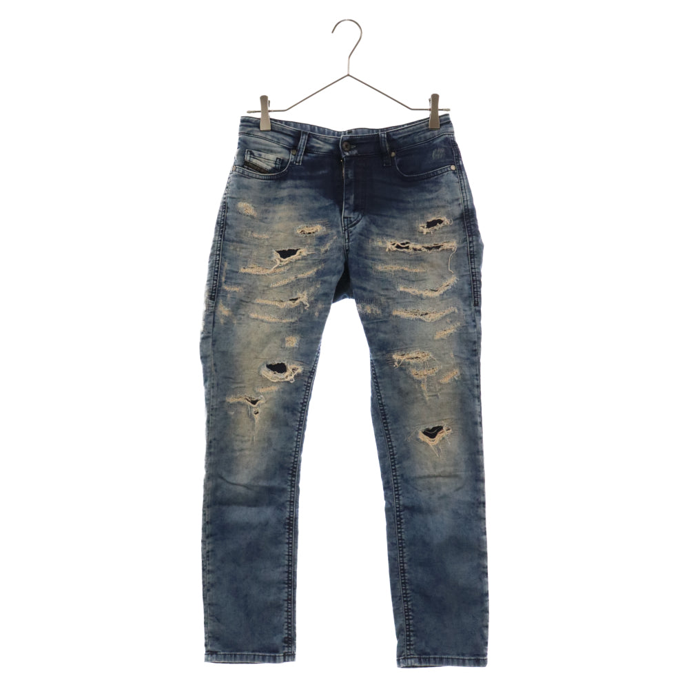 DIESEL(ディーゼル) jog pants ダメージ加工 ジョグパンツ スキニーデニムパンツ 00E8M200019 インディゴ レディース