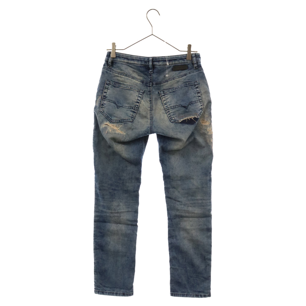 DIESEL(ディーゼル) jog pants ダメージ加工 ジョグパンツ スキニーデニムパンツ 00E8M200019 インディゴ レディース