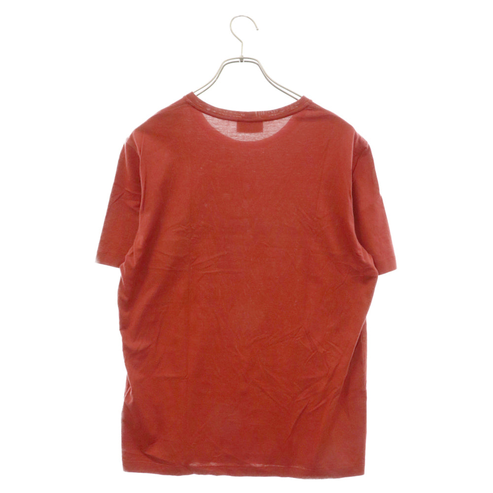 Salvatore Ferragamo(サルヴァトーレ フェラガモ) 1927 フロントロゴプリント クルーネック半袖Tシャツ レッド