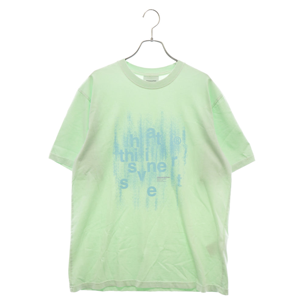THISISNEVERTHAT(ディスイズネバーザット) Brushed Paint Tee TN240TTSST06 ブラッシュペイント Tシャツ カットソー ライトグリーン