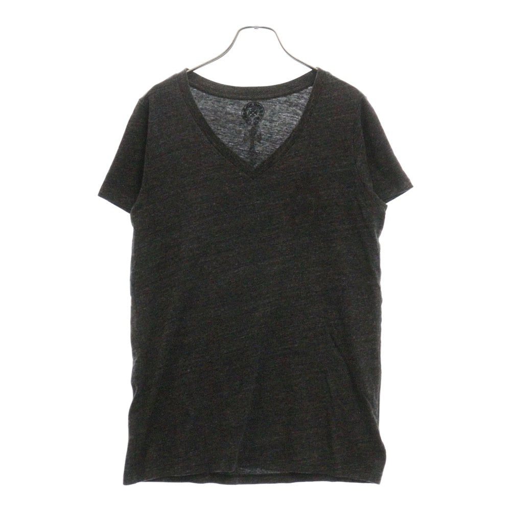 CHROME HEARTS(クロムハーツ) V Neck Tee バッククロス Vネック 半袖Tシャツ グレー