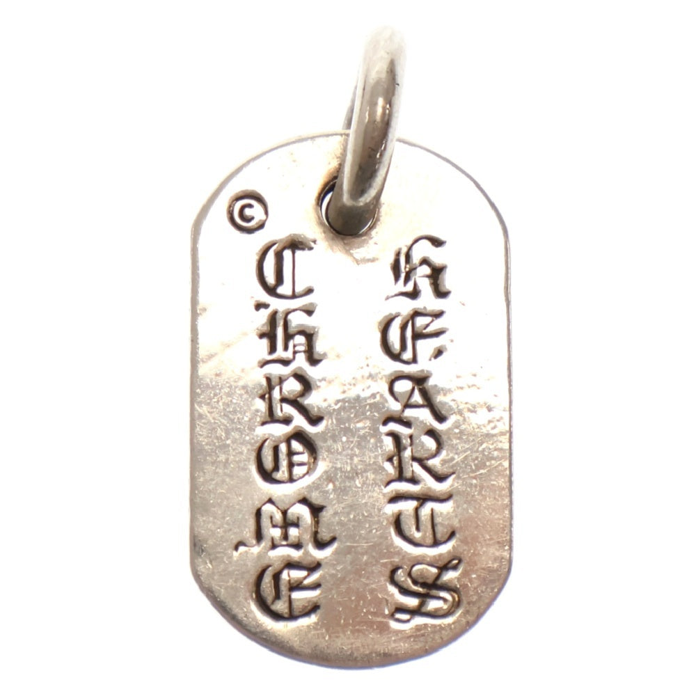 CHROME HEARTS(クロムハーツ) RAISED DOGTAG レイズドドッグタグ ネックレストップ シルバー