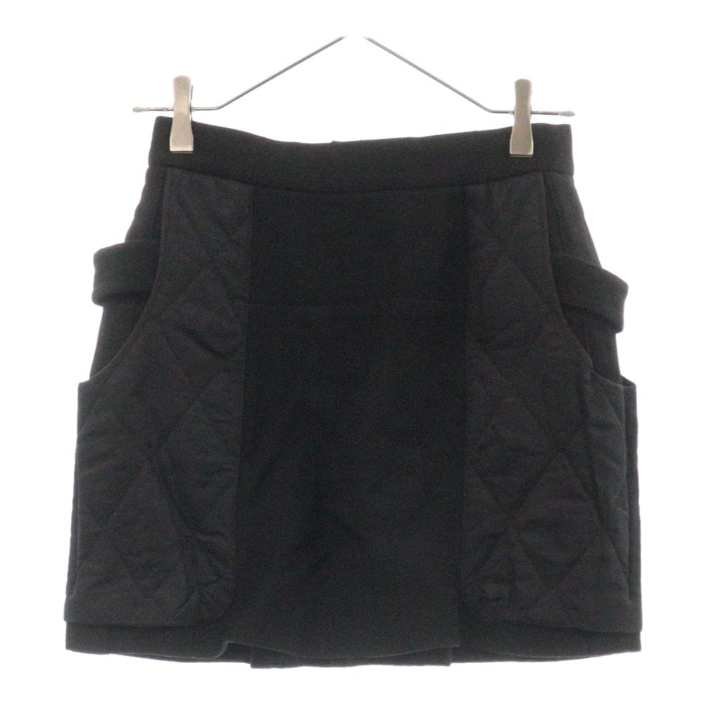 MARNI(マルニ) 素材切替 ウール キルティング ミニスカート ブラック レディース W10GOMAI10QW0TW349