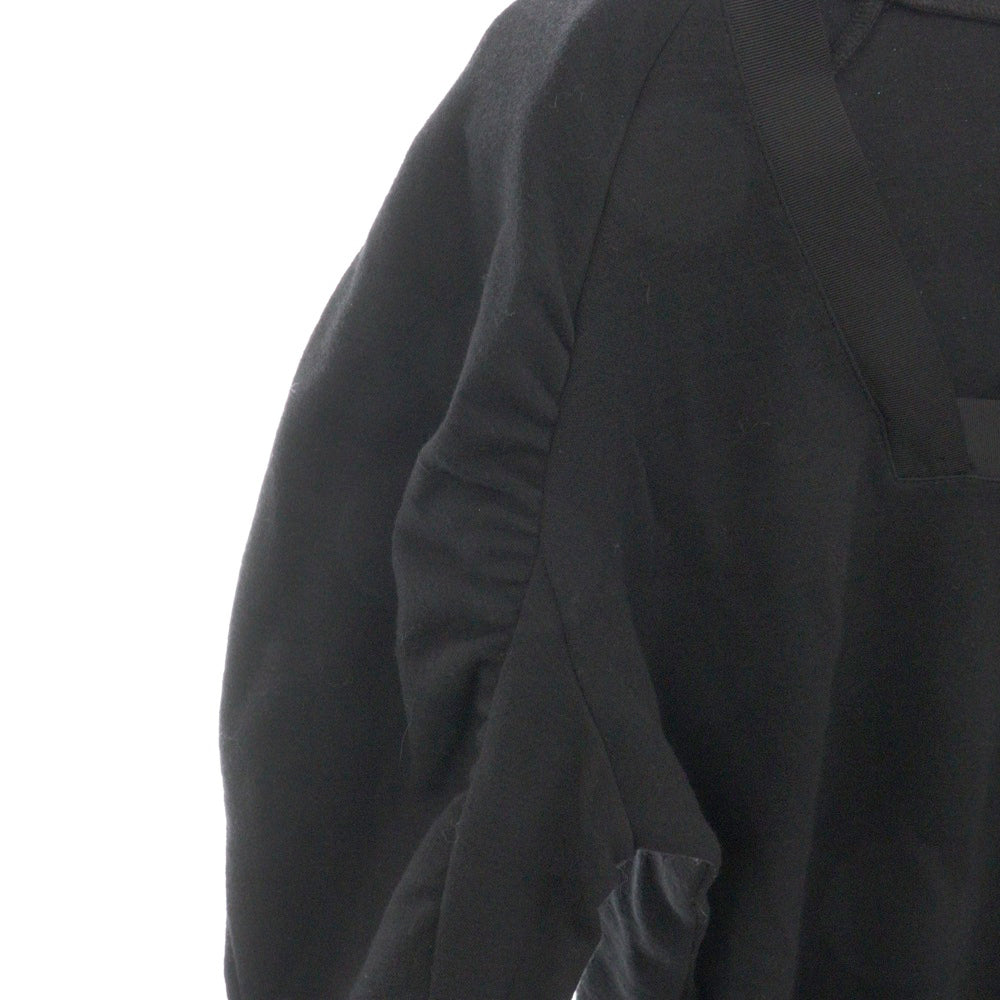 PRADA(プラダ) レーヨン ナイロン混 チュニック 長袖Tシャツ カットソー ブラック レディース C4524