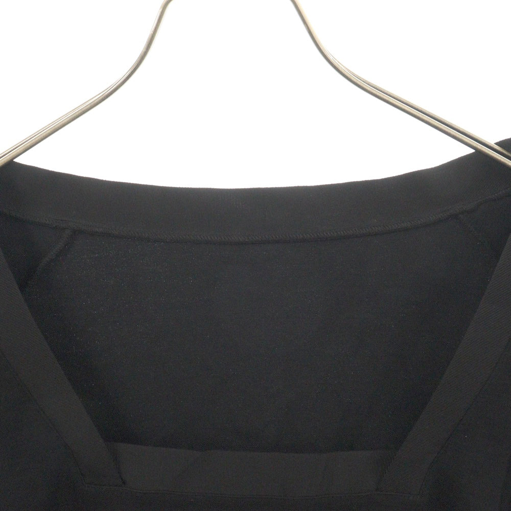 PRADA(プラダ) レーヨン ナイロン混 チュニック 長袖Tシャツ カットソー ブラック レディース C4524