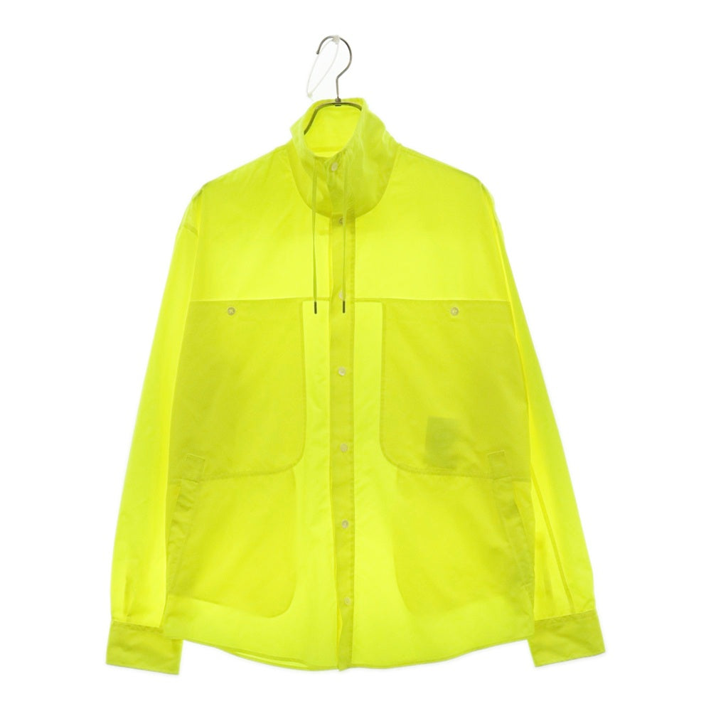 HERMES(エルメス) High Color Overshirt ハイカラー オーバーサイズ長袖シャツ イエロー