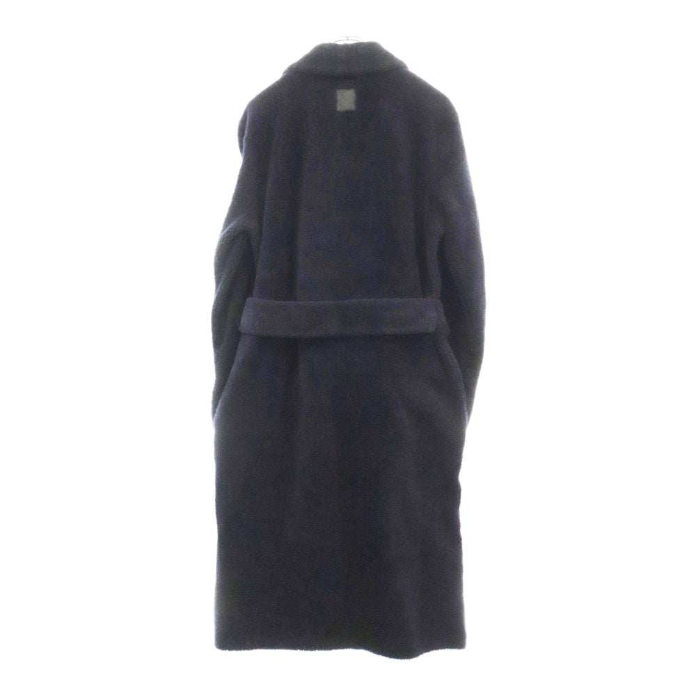 LOEWE(ロエベ) 裏地レザー ムートンコート ネイビー/ブラック H526Y18L55