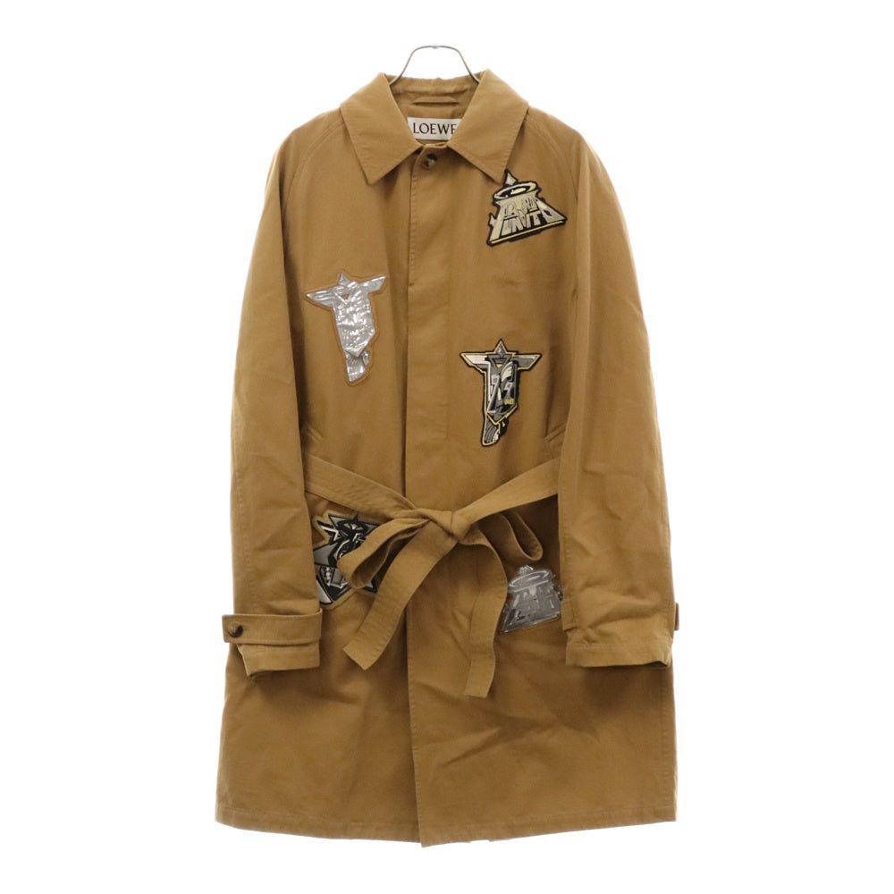 LOEWE(ロエベ) パッチ付き トレンチコート ベージュ H2163130PA