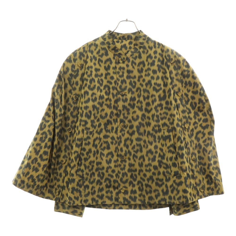 DIOR(ディオール) レオパード柄 スタンドカラーシャツジャケット イエロー 243C424A5646