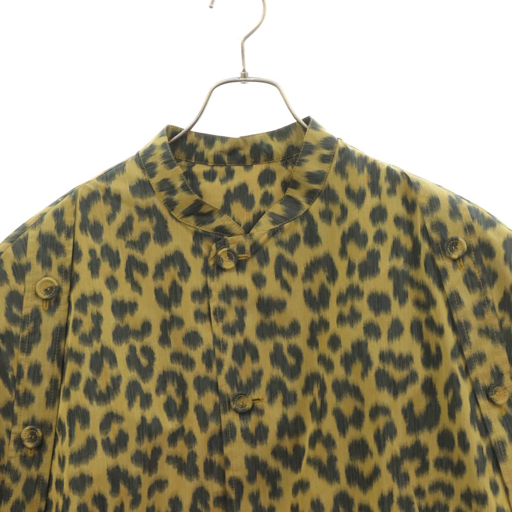 DIOR(ディオール) レオパード柄 スタンドカラーシャツジャケット イエロー 243C424A5646