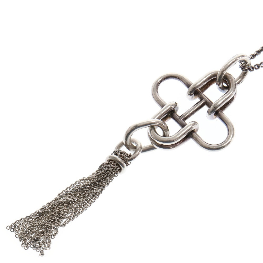 HERMES(エルメス) Rose de Mer Tassel Necklace ローズドメール タッセル ネックレス シルバー