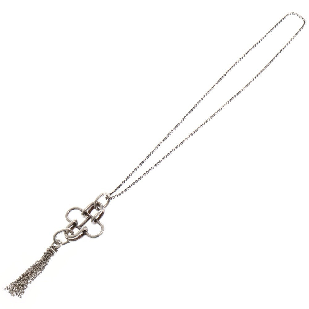 HERMES(エルメス) Rose de Mer Tassel Necklace ローズドメール タッセル ネックレス シルバー