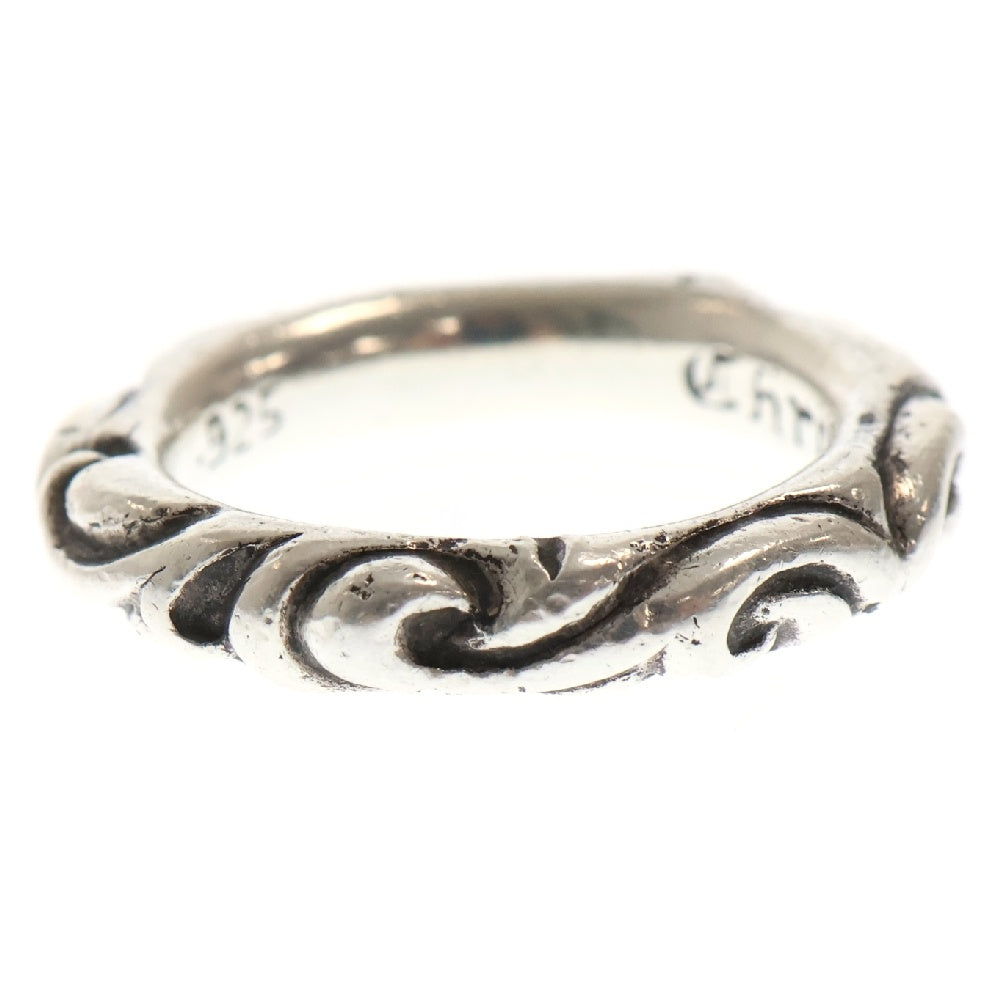 CHROME HEARTS(クロムハーツ) SCRL BAND スクロールバンド リング シルバー 14号