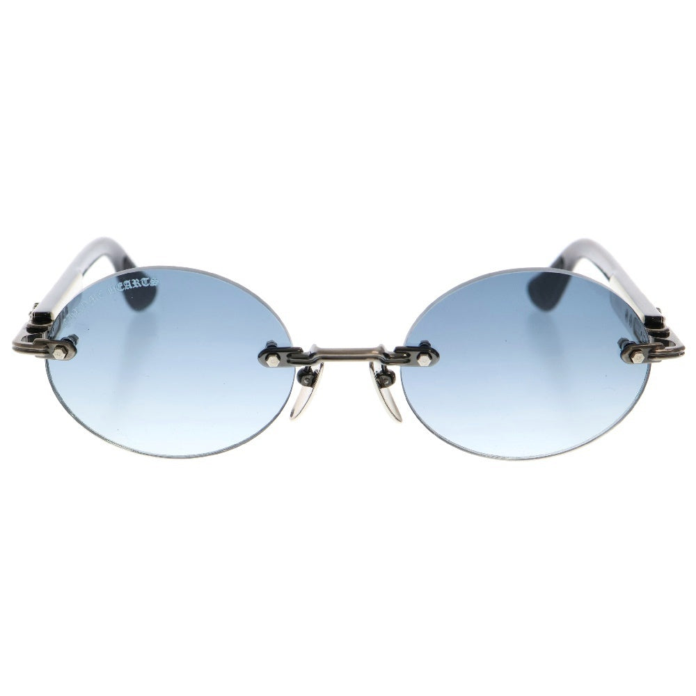 CHROME HEARTS(クロムハーツ) DEEPIII フローラルクロ スリムレス サングラス ホワイト/ネイビー