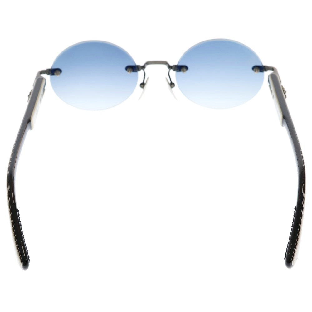 CHROME HEARTS(クロムハーツ) DEEPIII フローラルクロ スリムレス サングラス ホワイト/ネイビー
