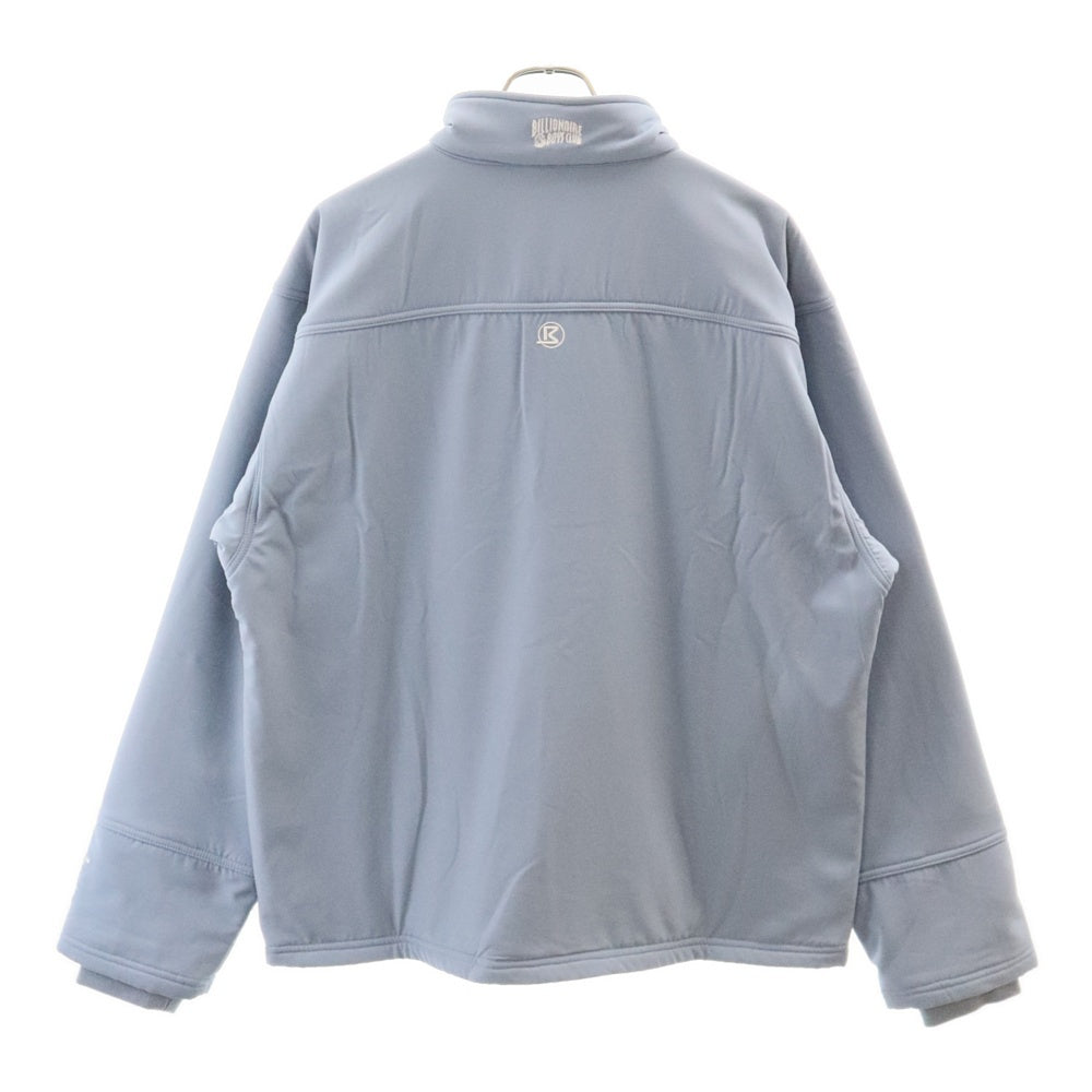 BILLIONAIRE BOYS CLUB(ビリオネアボーイズクラブ) EMBROIDERED LOGO FLEECE BLOUSON ロゴ フリースジャケット BBCJP233X003 ブルー