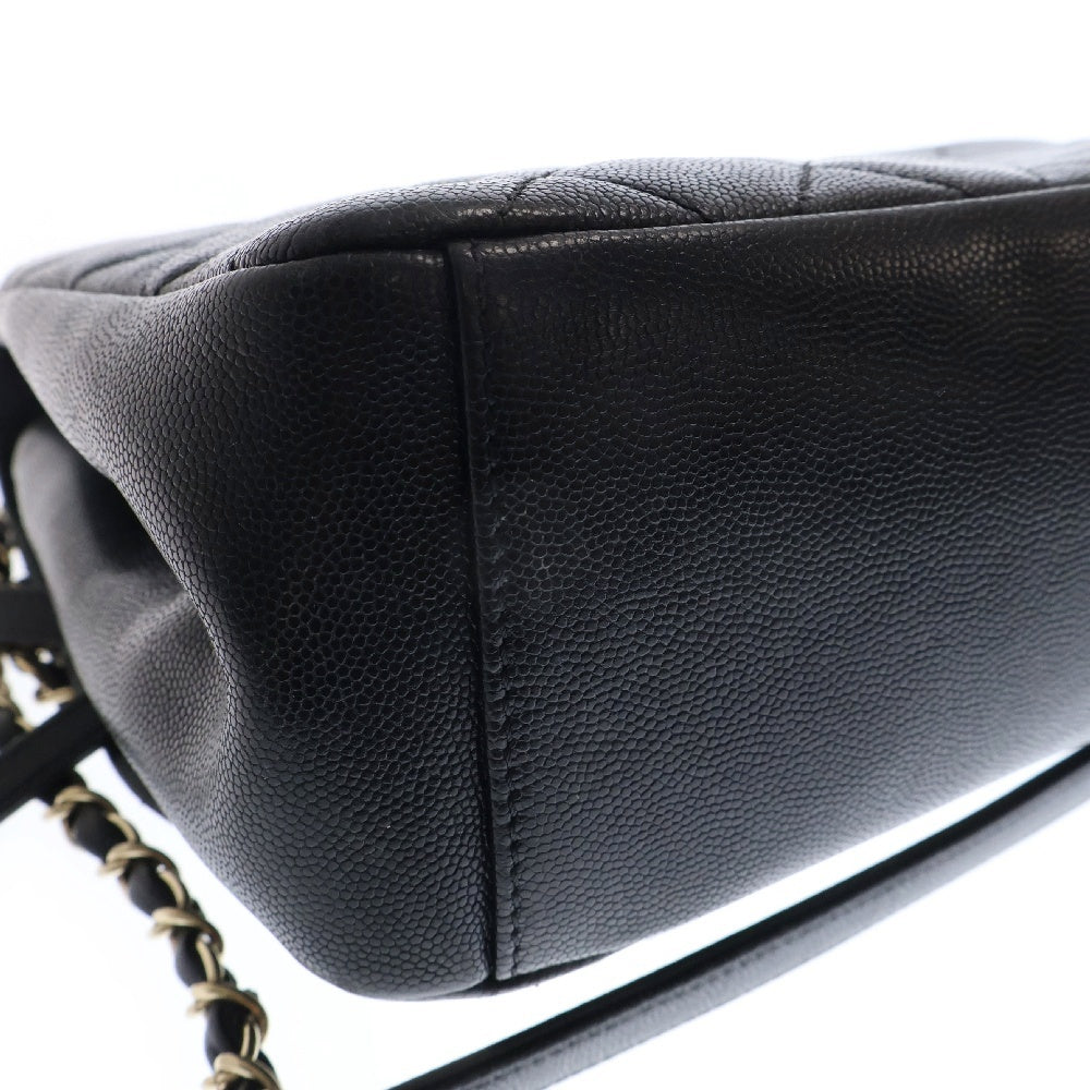 CHANEL(シャネル) マトラッセ ビジネス アフィニティ ラージ 2WAY キャビアスキン チェーンショルダーハンドバッグ ブラック レディース A93608
