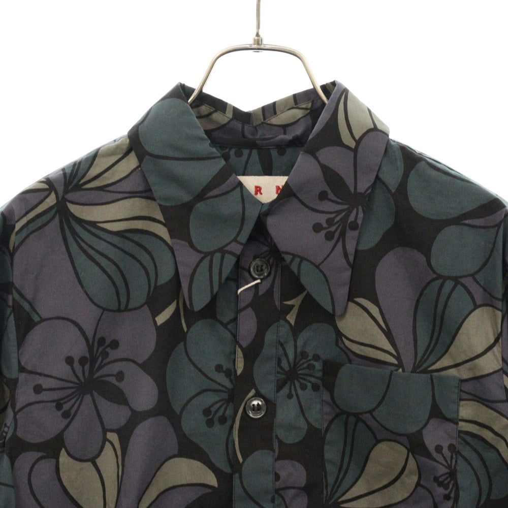 MARNI(マルニ) 花柄 長袖コットンフレアシャツ マルチカラー CAMAS06A00TCS85
