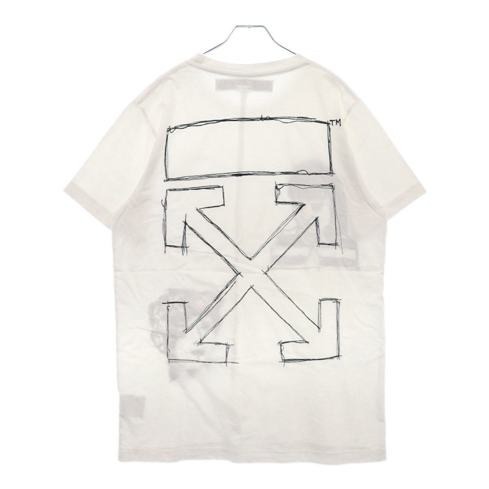 OFF-WHITE(オフホワイト) 20SS Little Girl Slim Fit Tee 刺繍デザイン 半袖Tシャツカットソー OMAA027S20185009