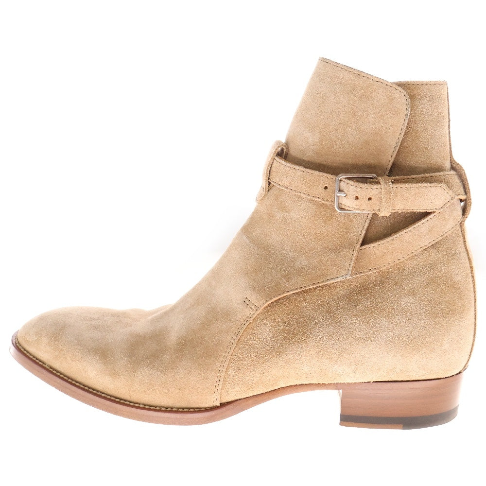 SAINT LAURENT PARIS(サンローランパリ) Wyatt Jodhpur Boot ワイアット ジョッパー スウェード ブーツ ベージュ
