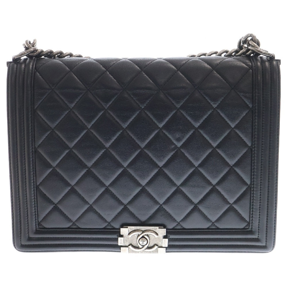 CHANEL(シャネル) ボーイシャネル30 ラムスキン チェーンショルダーバッグ レディース ブラック A92193