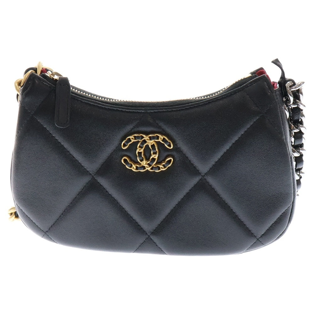 CHANEL(シャネル) シャネル19 ライン チェーンクラッチ ショルダーバッグ レディース ブラック AP3763