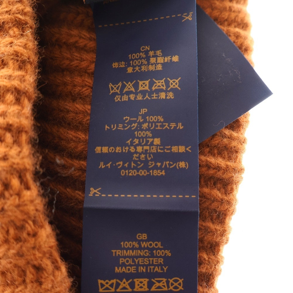 LOUIS VUITTON(ルイヴィトン) LVヘッドライン S00 ウールニット ビーニー ニット帽 帽子 ブラウン M78928