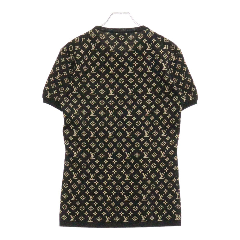 LOUIS VUITTON(ルイヴィトン) モノグラム ヴィタミンズスポーティ 半袖ニット トップス レディース ブラック RW212W FN6 FLKS03