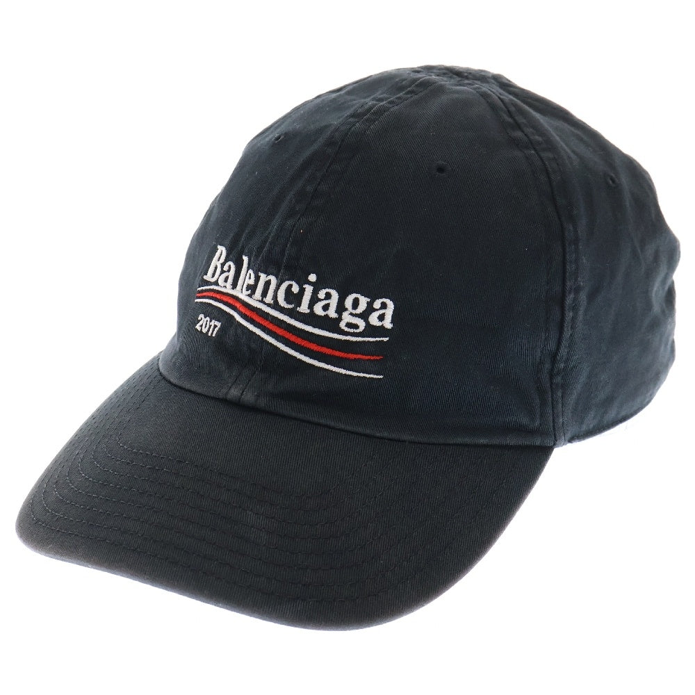 BALENCIAGA(バレンシアガ) 17AW Campaign Logo Cap キャンペーンロゴ キャップ ブラック 474622