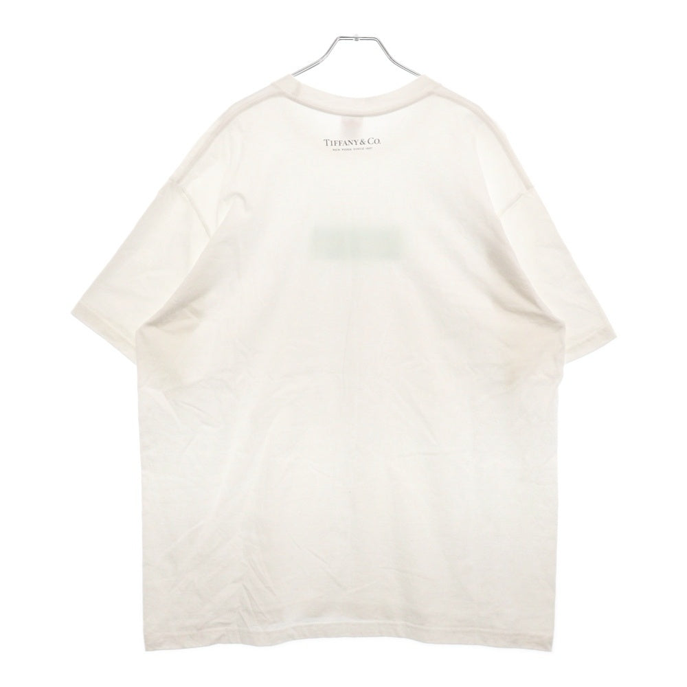 SUPREME(シュプリーム) 21AW ×TIFFANY&Co.Box Logo Tee ティファニー ボックスロゴ プリント半袖Tシャツ ホワイト