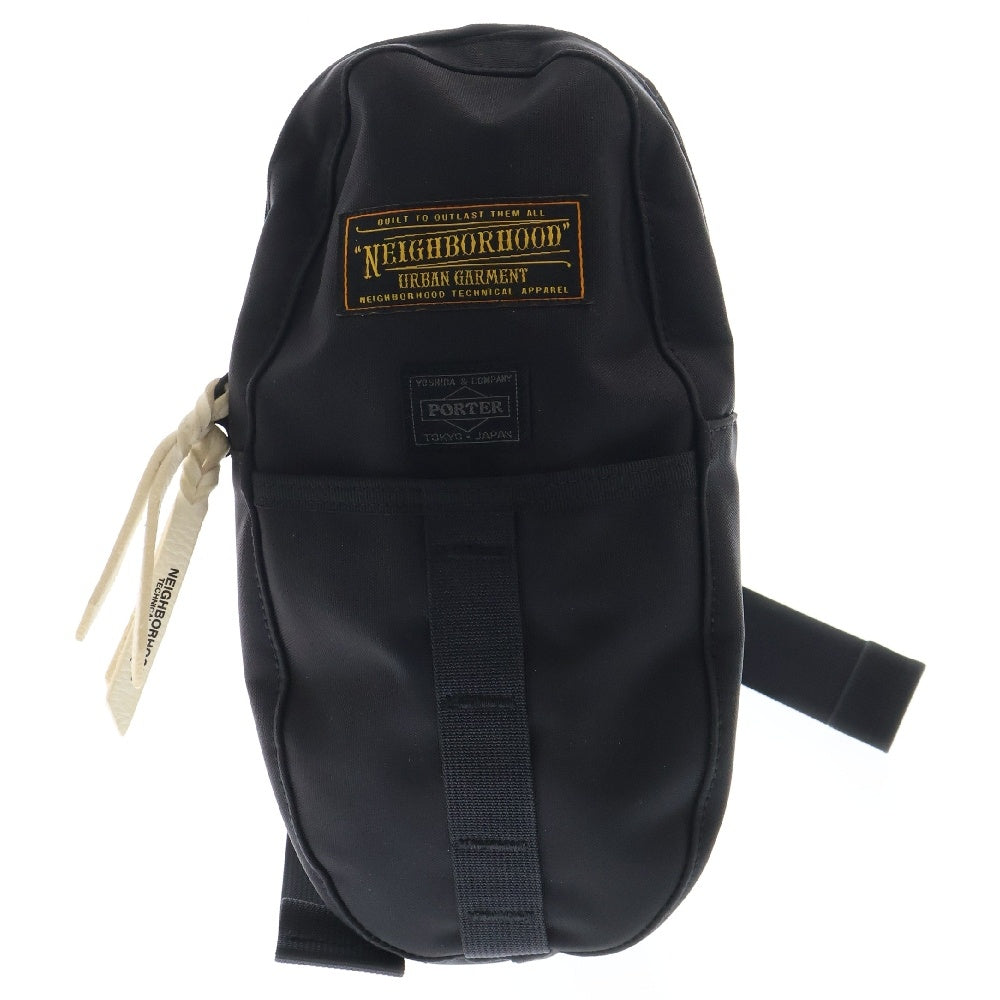 NEIGHBORHOOD(ネイバーフッド) ×PORTER ポーター ナイロンウエストバッグ クロスボディバック ブラック