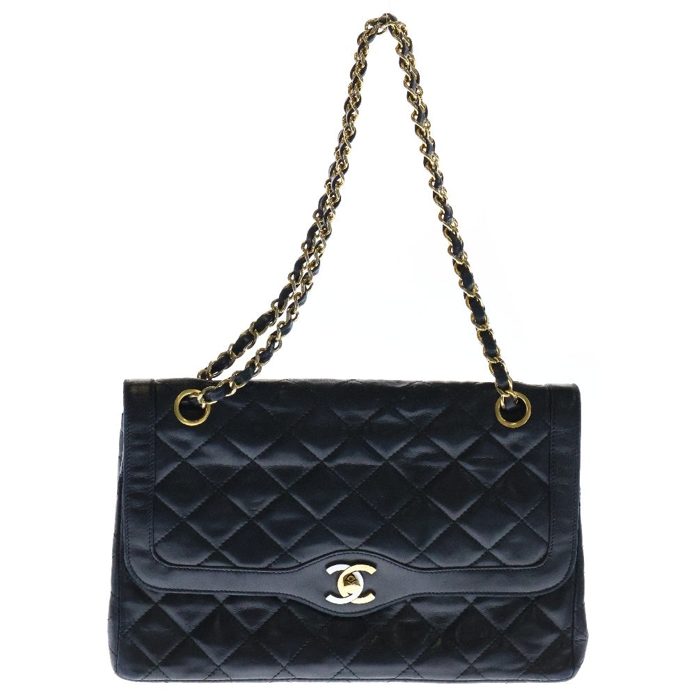 CHANEL(シャネル) パリ限定 ダイアナ ダブルフラップ チェーンショルダーバッグ レディース ブラック