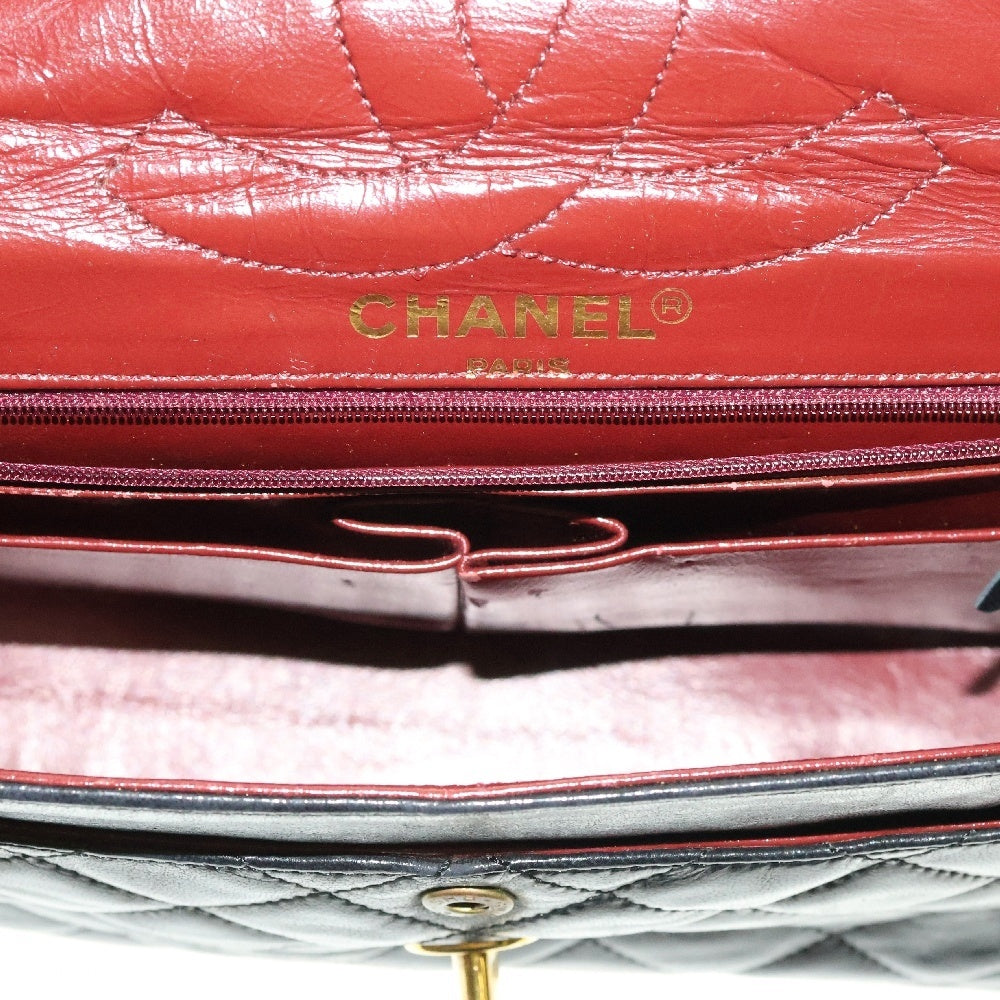 CHANEL(シャネル) パリ限定 ダイアナ ダブルフラップ チェーンショルダーバッグ レディース ブラック