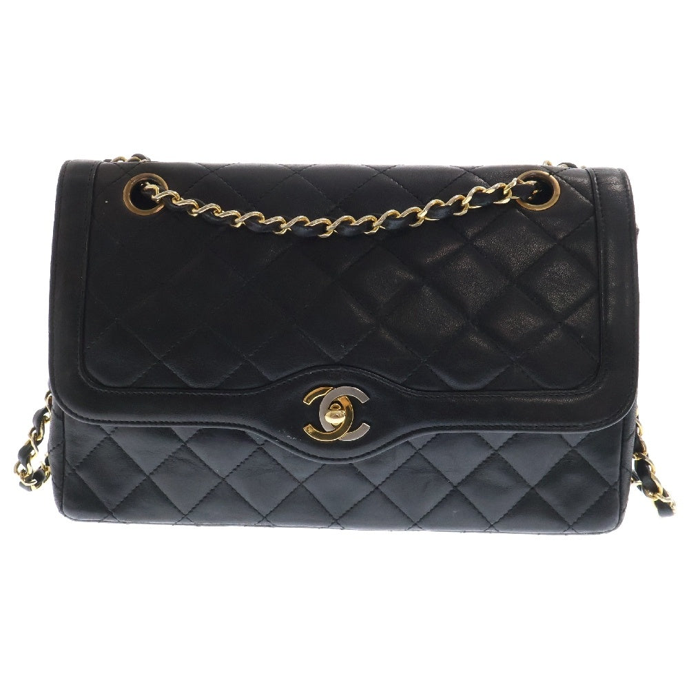 CHANEL(シャネル) パリ限定 ダイアナ ダブルフラップ チェーンショルダーバッグ レディース ブラック