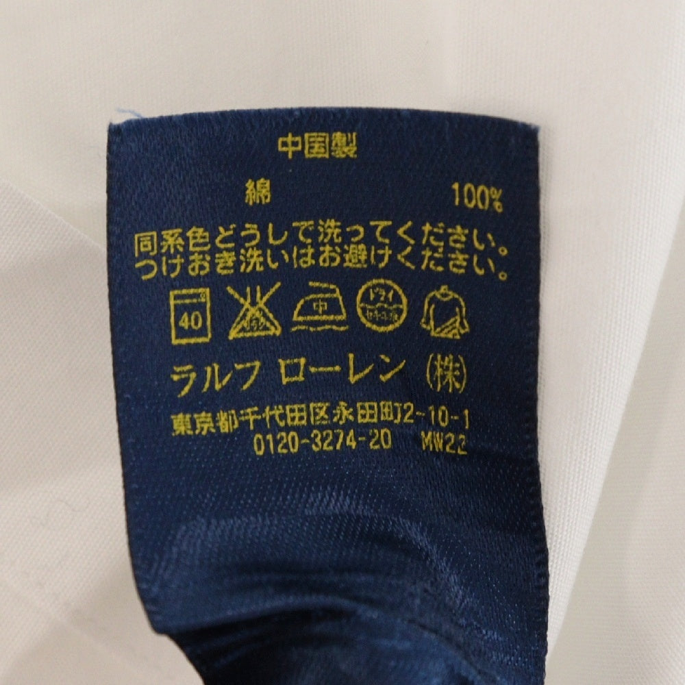 POLO RALPH LAUREN(ポロラルフローレン) ポニー刺繍 ボタンダウン長袖シャツ ホワイト