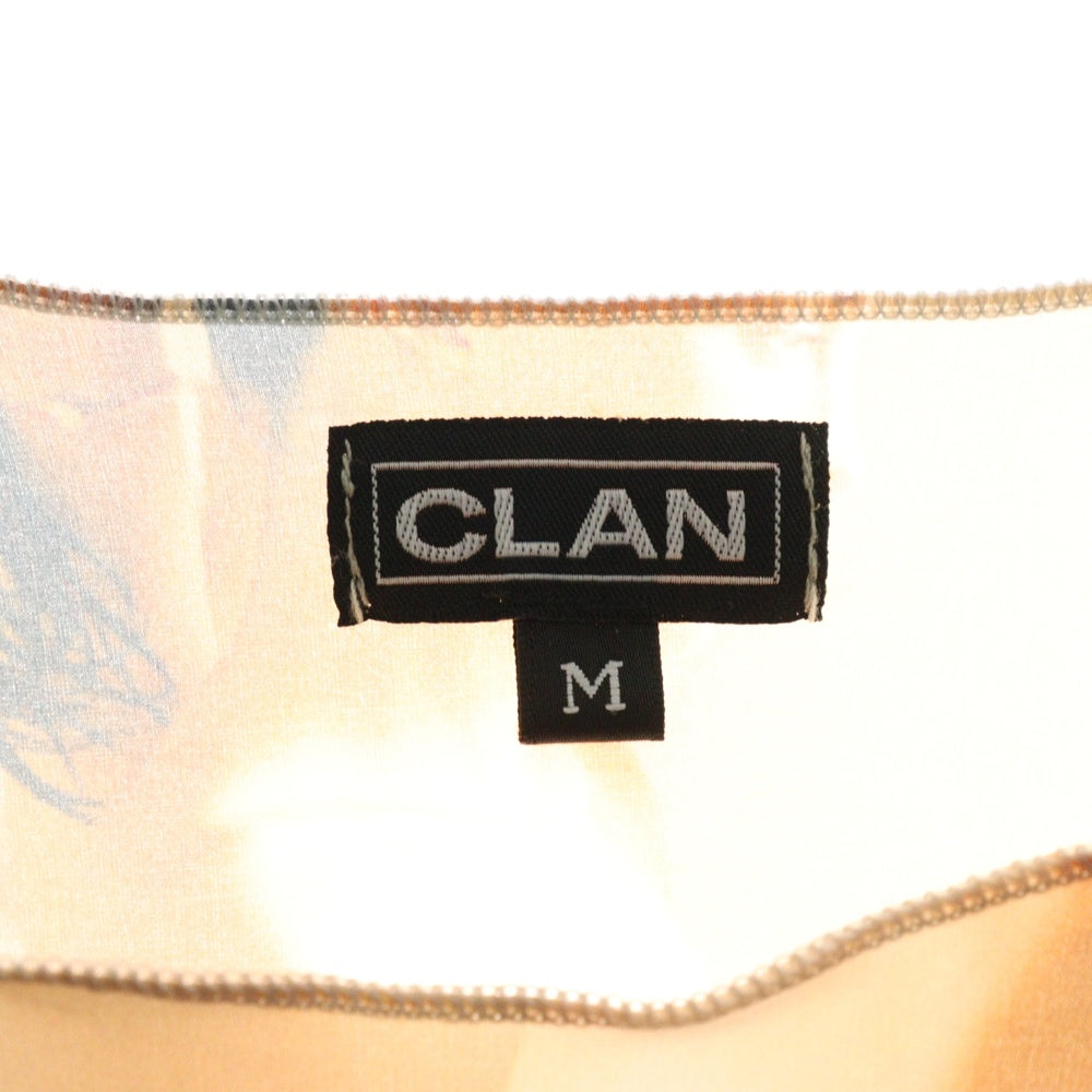 CLAN(クラン) 総柄 フォトプリント 長袖スキントップス マルチカラー