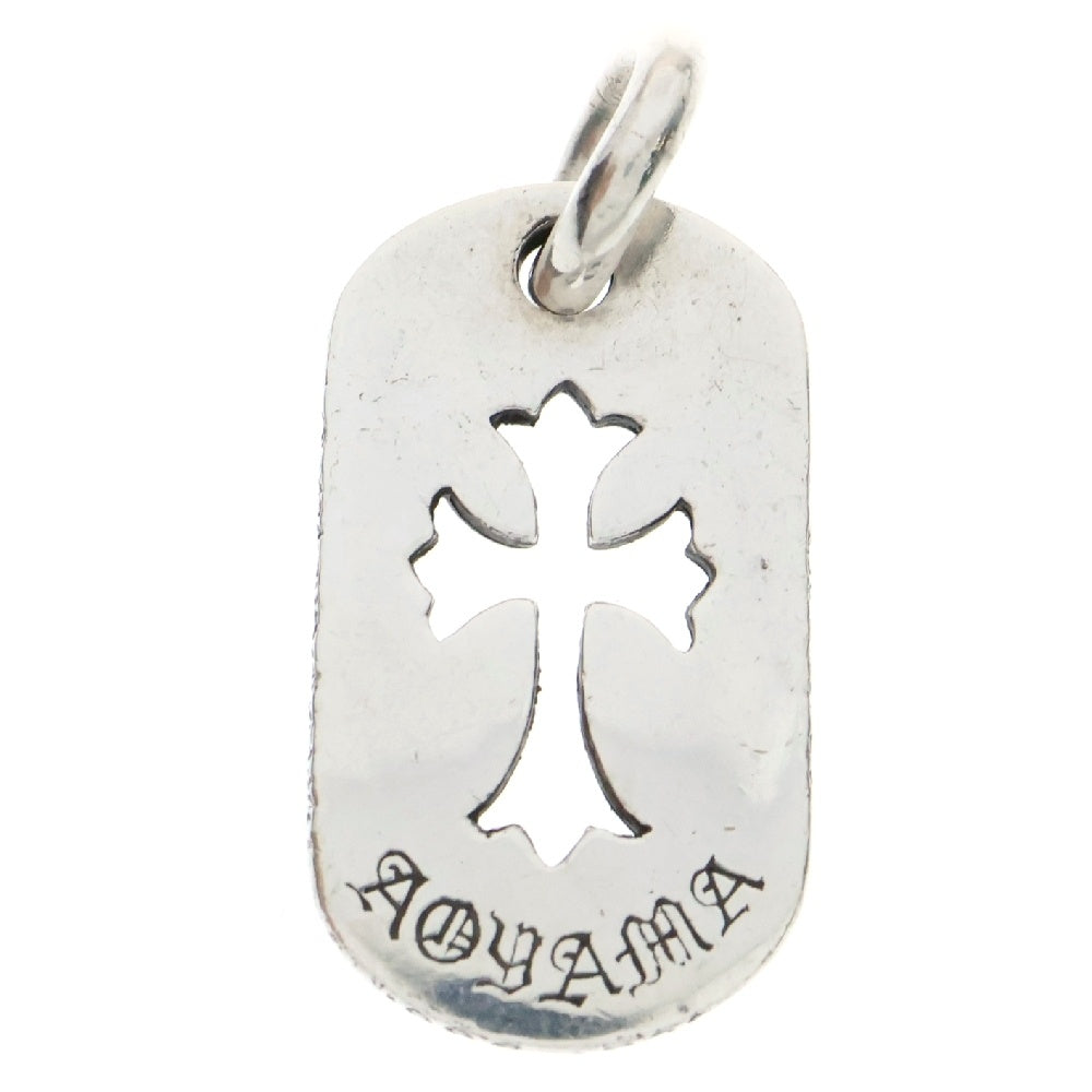 CHROME HEARTS(クロムハーツ) AOYAMA D/TAG SML CO CRS カットアウトクロスドッグタグ 青山限定 シルバー