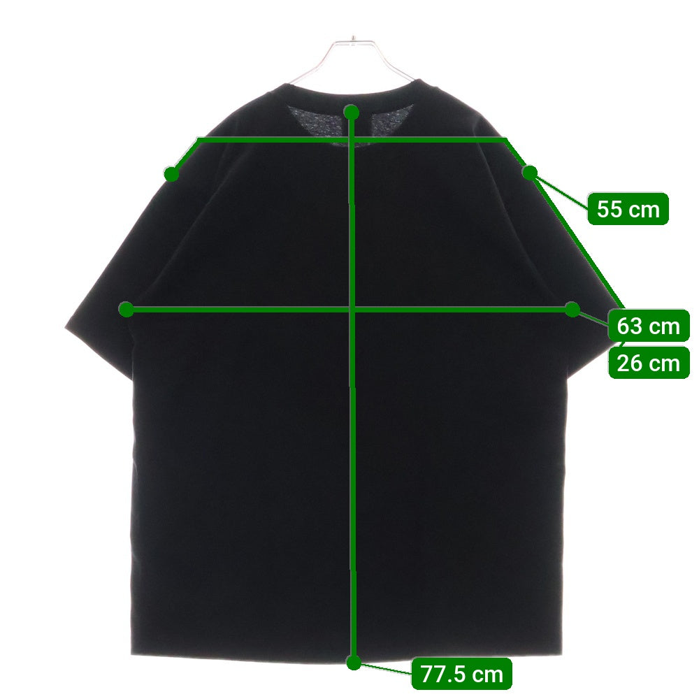 A BATHING APE(アベイシングエイプ) ABC CAMO COLLEGE TEE ABC カモ カレッジプリント クルーネックTシャツカットソー ブラック/グリーン 001TEL301005M