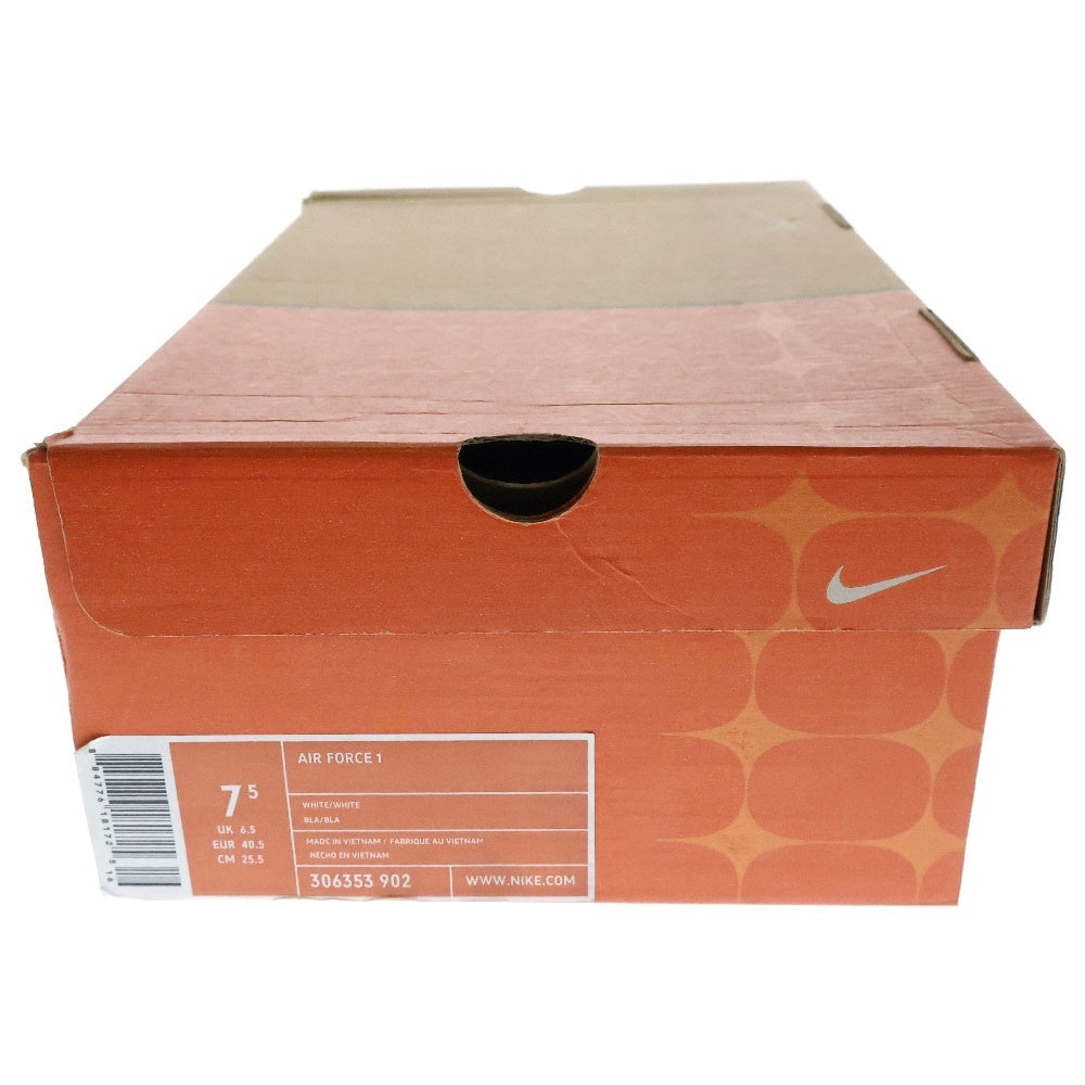 NIKE(ナイキ) 【観賞用 2005年製】 JD Sports Exclusive別注 Air Force 1 Low White Gum エアフォース1 ロー ホワイトガム ローカットスニーカー US7.5/25.5cm 306353-902