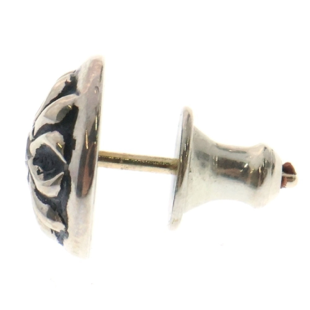 CHROME HEARTS(クロムハーツ) STUD CRSBLL 1/DIA クロスボールスタッドピアス 1ダイヤ シルバー