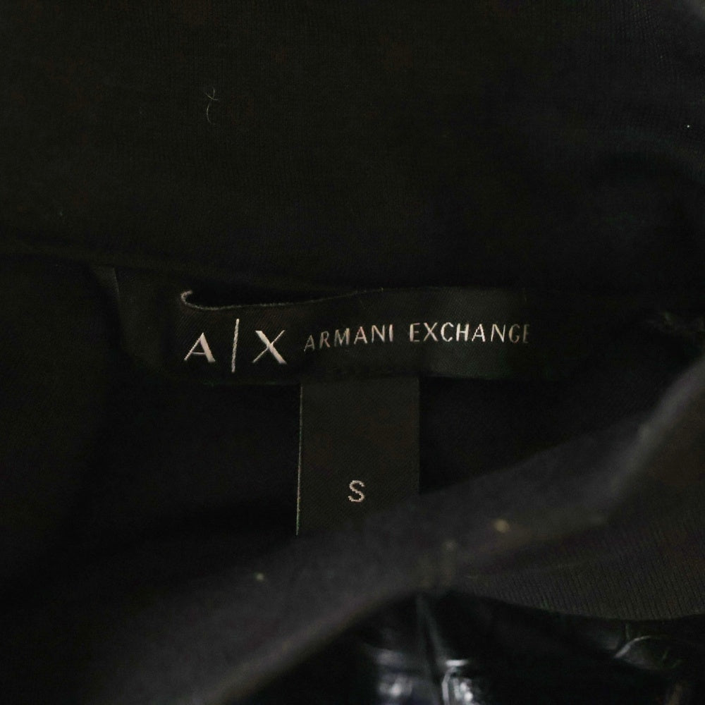 Armani Exchange(アルマーニ エクスチェンジ) クロコ柄 ジャージー素材 切り替え ストレッチ ワンピース 6LYA88 YJ6WZ レディース ブラック