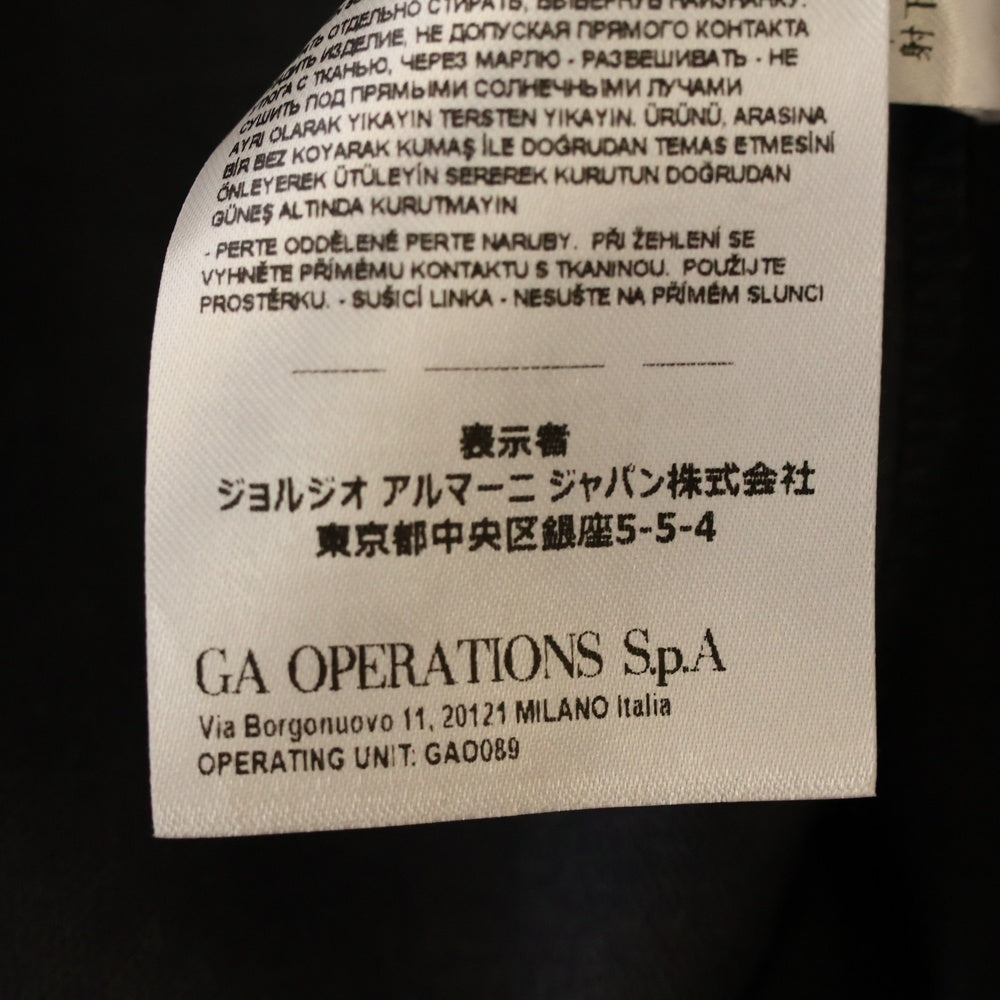 Armani Exchange(アルマーニ エクスチェンジ) クロコ柄 ジャージー素材 切り替え ストレッチ ワンピース 6LYA88 YJ6WZ レディース ブラック