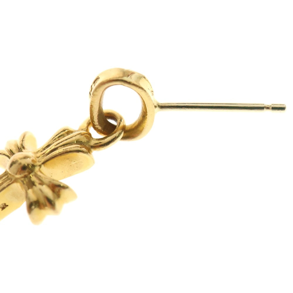 CHROME HEARTS(クロムハーツ) 22K BBY F PPRCHN P/DIA ベイビーファットクロス ドロップピアス PAVEダイヤ ゴールド BCA018