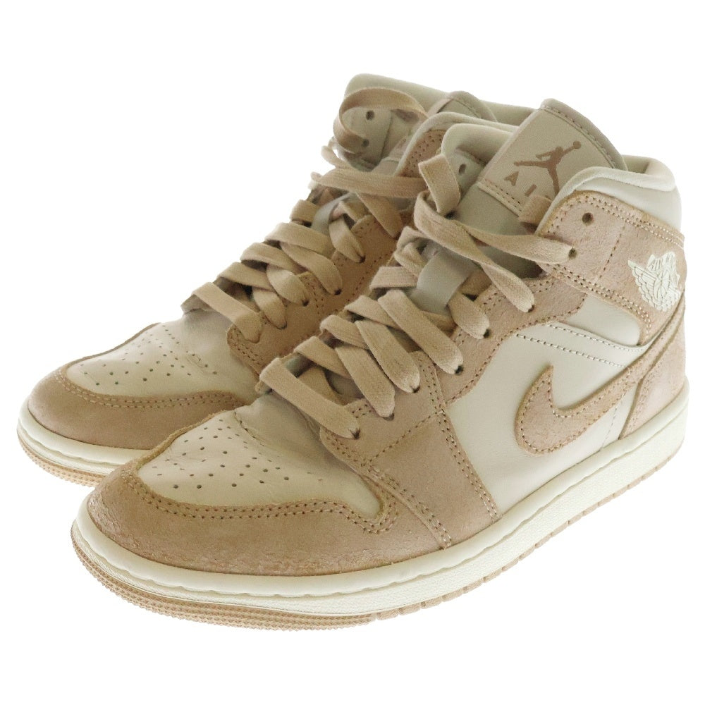 NIKE(ナイキ) WMNS Air Jordan 1 Mid SE Legend Light Brown/Legend Medium Brown ウィメンズ エアジョーダン1 ミッド SE ライトブラウン ハイカットスニーカー US7cm/24cm FJ3448-200