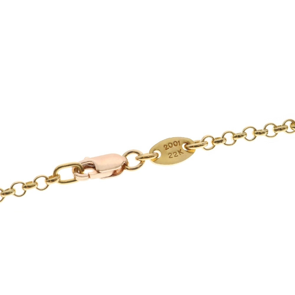 CHROME HEARTS(クロムハーツ) 22K NECKCHAIN R20 ロールチェーンネックレス 20inch ゴールド BCA011