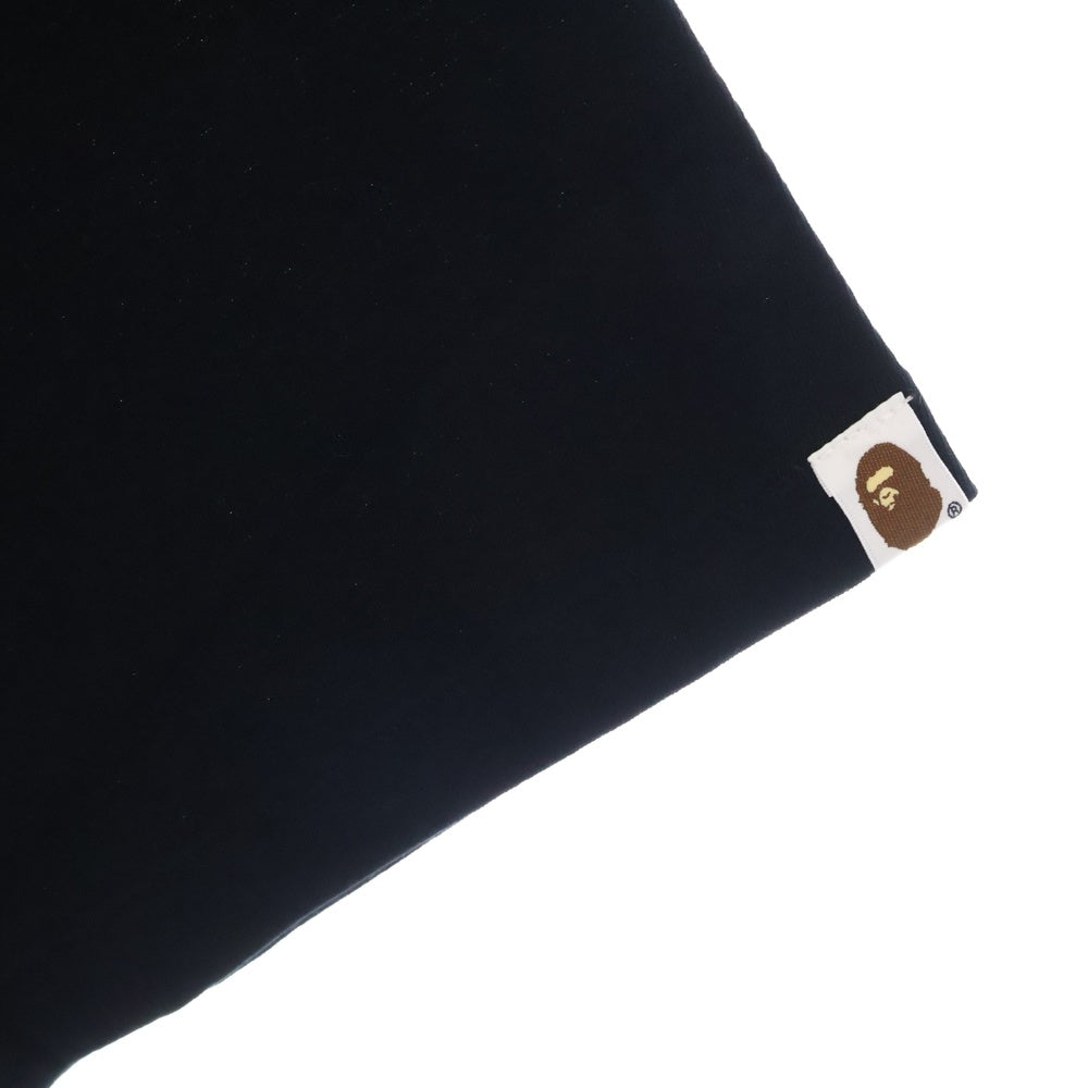 A BATHING APE(アベイシングエイプ) ABC CAMO COLLEGE ATS TEE ABC カモ カレッジ ATS 半袖Tシャツカットソー ブラック/ブルー 001TEL30101M